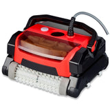 Garvee Robotic Pool Vacuum Cleaner: 130W, Waterline Cleaning, Wall Climbing Capability, Top Load Filters, for Above/In-Ground Pools Up to 30FT-Red - Red