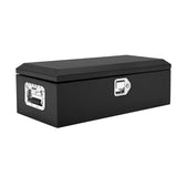 Garvee 30 Inch Steel Truck Bed Tool Box - Diamond Plate Design with Side Handles and Locking Keys, Compact and Durable Storage for Pickup Trucks, RVs, and Trailers, Black - Black