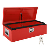 Garvee 39"x13"x9.6" Truck Bed Tool Box, Heavy-Duty Steel Metal Storage Box with Orange Peel Finish for Pickup, RV, and Trailer, Red - Red