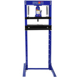 Garvee 12 Ton Hydraulic Press, Hydraulic Shop Press, Hydraulic H-Frame Garage Floor Adjustable Shop Press With Plates, Blue - Blue
