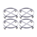 Garvee 55 Gallon Drum Dolly, 1000lbs Capacity w/ 4 Swivel Casters - Silver