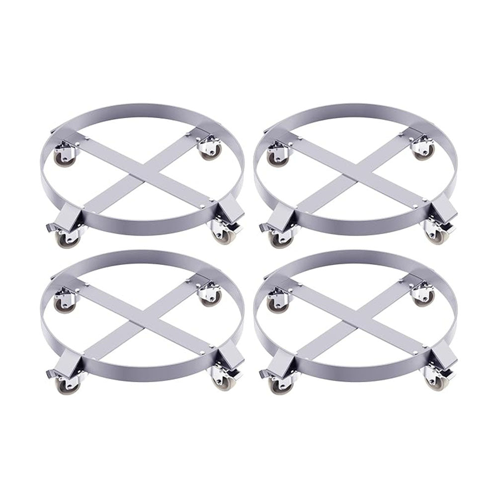 Garvee 55 Gallon Drum Dolly, 1000lbs Capacity w/ 4 Swivel Casters