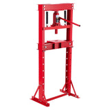 Garvee 20 Ton Hydraulic Press, Heavy Duty H-Frame Garage Floor Shop Press with Plates & Adjustable Table Height, Red - Red