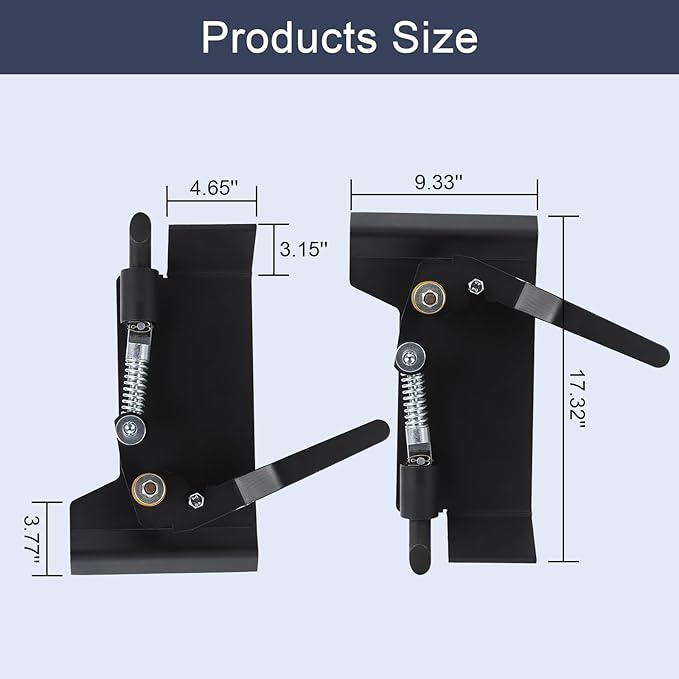 Garvee Universal Skid Steer Quick Tach Adapter - 3500LBS Capacity, Heavy Duty 50-Grade Steel, Rust-Resistant, Easy Installation, for Buckets, Plows, Forks, Trailers