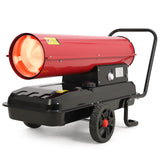 Garvee 175,000 BTU Diesel Kerosene Space Heater, 51L Fuel Tank, Adjustable Thermostat, 1100m³/h Output, for Outdoor, Indoor, Workshop, Industrial, Red - Red