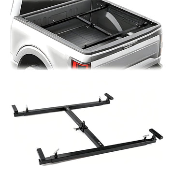 Garvee Truck Bed Lifter - 800 lbs Capacity, Adjustable 43"-79" Universal Box Lift for Pickup Trucks, Heavy-Duty Design, Black