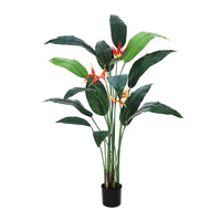 Garvee Set of 2 6FT Artificial Bird of Paradise Plant Fake Palm Tree with 17 Trunks and Flowers for Indoor Outdoor