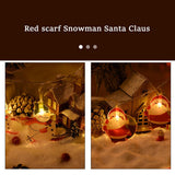 Garvee 10 LED Christmas Tree Decoration String Lights Battery Operated Christmas Decorative Lights for Indoor Outdoor Decor 1.5m Ski Snowman Ski Snowman - Ski snowman