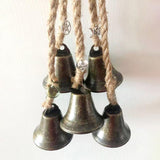 Garvee Witches Bells,Door Protection Hanging Wind Chimes Charm,Boho Wind Chimes Hanging Ornaments for Porch, Garden, Window 65mm 6 Bell Kit