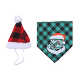 Garvee Pet Christmas Saliva Towel Triangle Bibs Plaid Pattern Puppy Costume Decorations for Small Medium Large Dogs Cats No. 9 Suit One Size fits All