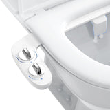 Garvee Dual Nozzle Toilet Bidet in Non-Electric Self-Cleaning Design with Adjustable Pressure Control for Existing Toilets