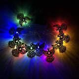Garvee Led Angel Light String Wrought Iron Home Christmas Day Garden Decoration Lights Holiday Lighting Color 5.4FT