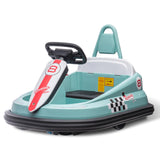 Garvee Ride - B Series: 6V Electric Ride On Toys for Kids 1.5-6 Years Old, Steering Wheel, 360 Degree Spin, 2-Speeds, Lights, Music & Horn, Safety Belts, Best for Birthday - Green - Green