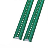 Garvee  6FT U-Channel Sign Post 2-Pack Steel Heavy Duty Fence Green for Garden Farm Traffic - Green