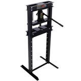 Garvee 12 Ton Hydraulic Press Adjustable Shop Press With Plates For Garage Floor Black