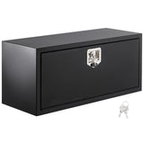 Garvee 24x14x16 Inch Underbody Truck Box Black Steel Lockable Waterproof Heavy Duty Toolbox for Secure Tool Storage Under Truck Bed, Black - Black 1
