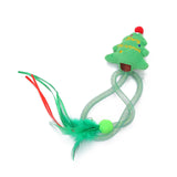 Garvee Cat Feather Toys Catnip Toys for Indoor Cats Penguin Christmas Tree Snowman Christmas Cat Teaser Stick Toys Christmas Tree - Christmas tree