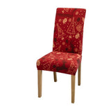 Garvee Christmas Dining Chair Covers,Classic Stretch Washable Christmas Chair Slipcovers Protector - Pcc-pc0103