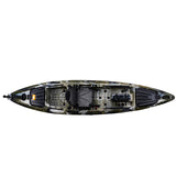 Garvee 13FT Fishing Kayaks, Sit on Top Kayak for Adults with Paddle Comfortable Seat, Capacity of 400LBS, Hard Shell Recreational Ocean Kayak Boat - Green Camo