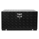 Garvee 30inch Pickup Truck Aluminum Toolbox - Diamond Plate, Heavy Duty - Black
