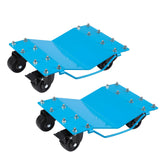 Garvee Car Tire Wheels Set 2 - Manganese Steel, 360° Swivel, Anti-Slip Plate, 16x13 Inch, Blue - Durable, Easy to Maneuver