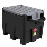 Garvee Portable Diesel Tank, 53 Gallon Fuel Tank with 12V Electric Fuel Transfer Pump, 10 GPM Diesel Transfer Tank with Auto Fueling Nozzle & 360° Swivel Connector with 13.1ft Hose (Black, 53 Gal) - Black