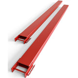 Garvee Forklift Pallet Extensions, Fork Extensions Width, 5500 LBS Capacity,Heavy Duty Fork Extensions for Forklifts, 1 Pair Forklift Extensions for Forklift Truck (4.5Wx60L) - Red