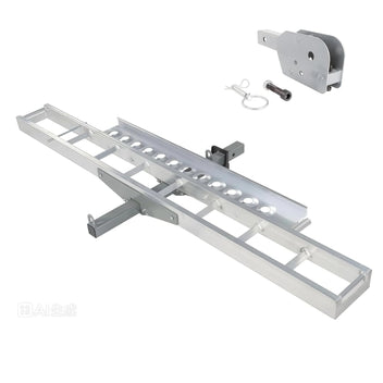 Garvee 500lbs Motorcycle Tow Hitch,Dirt Bike Transport Rack for Motorcycle,Bicycle,Scooter Iron Build & 4 Straps - Secure Transport Platform Dirt Bike Hauler Hitch Mount Rack with Ramp