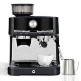 Garvee 20 Bar Pressure Espresso Machine with Grinder, Milk Frother for Home/Office, 1.5L Removable Tank, Adjustable Shot Volume, Silver - Black Spray Paint