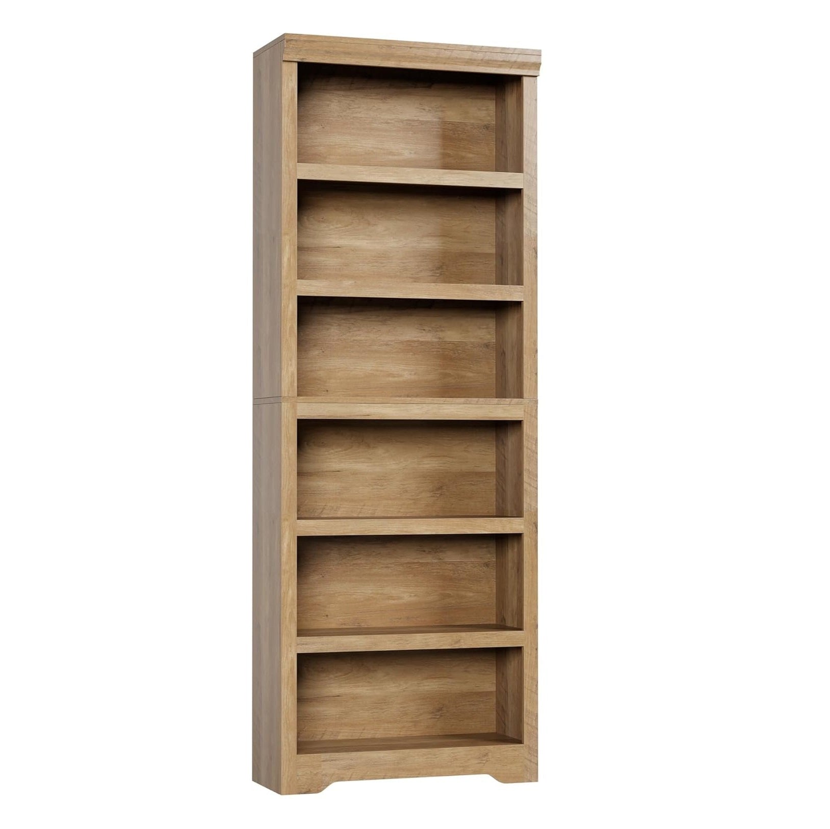 Garvee 6 Tier Bookshelf, 75" Tall Farmhouse Bookcase with Adjustable Shelves, 23.6" W Floor Standing Open Display Storage Rack with Anti-Slip Design for Home Office, Balcony, Library, Study / Living Room, Brown