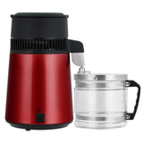 Garvee 4L Water Distiller Stainless Steel Countertop Distilled Water Maker for Home Red Efficient Purification - Red ①
