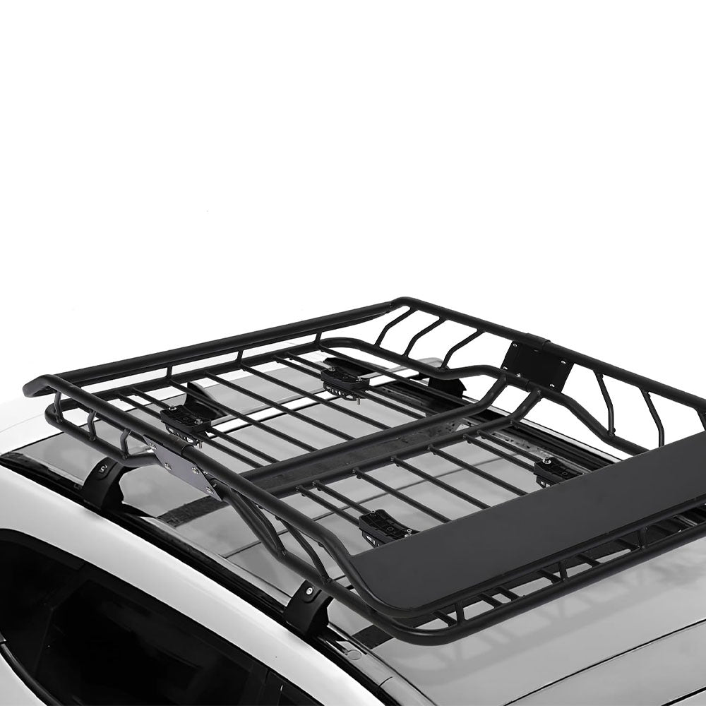 Garvee Roof Rack Cargo Basket: Line Style Anti-Rust Rooftop Cargo Carrier for SUV, Car and Truck, 50 x 38 x 6.3 Inches, Load Capacity 220 Pounds