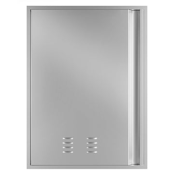 Garvee Outdoor Kitchen Doors 20" H x 14" W, Stainless Steel BBQ Single Access Door,Recessed Handle for Outdoor Kitchen Cabinet Grilling Station and BBQ Island