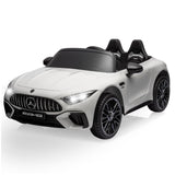 Garvee 12V Mercedes-Benz SL63 Ride-On Car: Remote Control, 2x35W Motors, 3-8 MPH, LED Lights, MP3, USB, Bluetooth, for Ages 3-7 - White - White