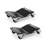 Garvee Car Wheel Dolly Set of 2 Heavy Duty Vehicle Mover with Brakes for Cars, Trucks, Trailers, Motorcycles, Black, 3000LBS Capacity - Black