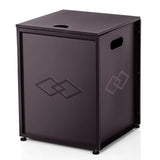 Garvee 20 lbs Propane Tank Cover Table - Outdoor Gas Tank Storage Side Table with Dual Storage Sides, Fits Fire Pits, Grills & Propane Stoves - Brown