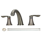 Garvee 8 Inch Grey Faucet for 3 Hole Sink, Bathroom Widespread Use - Grey