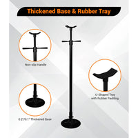Garvee 3/4 Ton Underhoist Support Stand - 1655 lbs Capacity Jack Stand with 52" to 76" Lifting Range and 12" Diameter Base for Vehicle Lifting and Support, Black