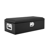Garvee 20 Inch Steel Truck Bed Tool Box - Diamond Plate Design with Side Handles and Locking Keys, Compact and Durable Storage for Pickup Trucks, RVs, and Trailers, Black - Black