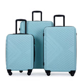 Garvee 3 Piece Lightweight Hardshell Luggage Sets With TSA Lock For Travel, 20"/24"/28", Green - Green As Shown