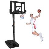 Garvee Portable Basketball Hoop Outdoor, 4.9-10FT Height Adjustable Basketball Hoop Goal System with 44 Inch Shatterproof Backboard, Sturdy Base,Ideal for Youth/Teens/Adults Indoor Outdoor 3+