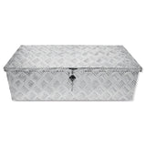 Garvee 30 Inch Aluminum Truck Tool Box, Diamond Plate, Rectangle, Silver, With Lock & 2 Keys, Versatile Storage for Pickup, Trailer, ATV - Silver
