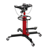 Garvee Transmission Jack, 1100 LBS Capacity Adjustable Hydraulic Telescopic Transmission Jack, 33"-69" High Lift and 360° Swivel Wheel, Garage/Shop Lift Hoist