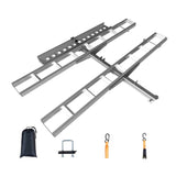 Garvee Ultra-Duty 600LB Motorcycle Hitch Carrier with Anti-Wobble System and Non-Slip Arched Ramp for Dirt Bike Transport, 2" Universal Hitch, Steel Construction - 
