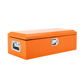 Garvee 20 Inch Steel Truck Bed Tool Box - Diamond Plate Design with Side Handles and Locking Keys, Compact and Durable Storage for Pickup Trucks, RVs, and Trailers, Orange - Orange