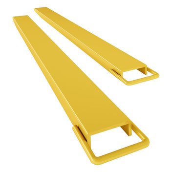 Garvee 5.5" Width Pallet Fork Extension, 4600 LBS Max Heavy Duty Steel Pallet Extensions for Forklift Truck - Yellow / 60x5.5 inch
