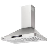 Garvee 30-Inch 450 CFM Ducted Wall-Mount Range Hood with 3-Speed Manual Wave Sensing, Touch, Remote Control, Stainless Steel, LED Lights