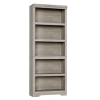 Garvee 5 Tier Bookshelf, 69" Tall Farmhouse Bookcase with Adjustable Shelves, 23.6" W Floor Standing Open Display Storage Rack with Anti-Slip Design for Home Office, Balcony, Library, Study / Living Room, Gray