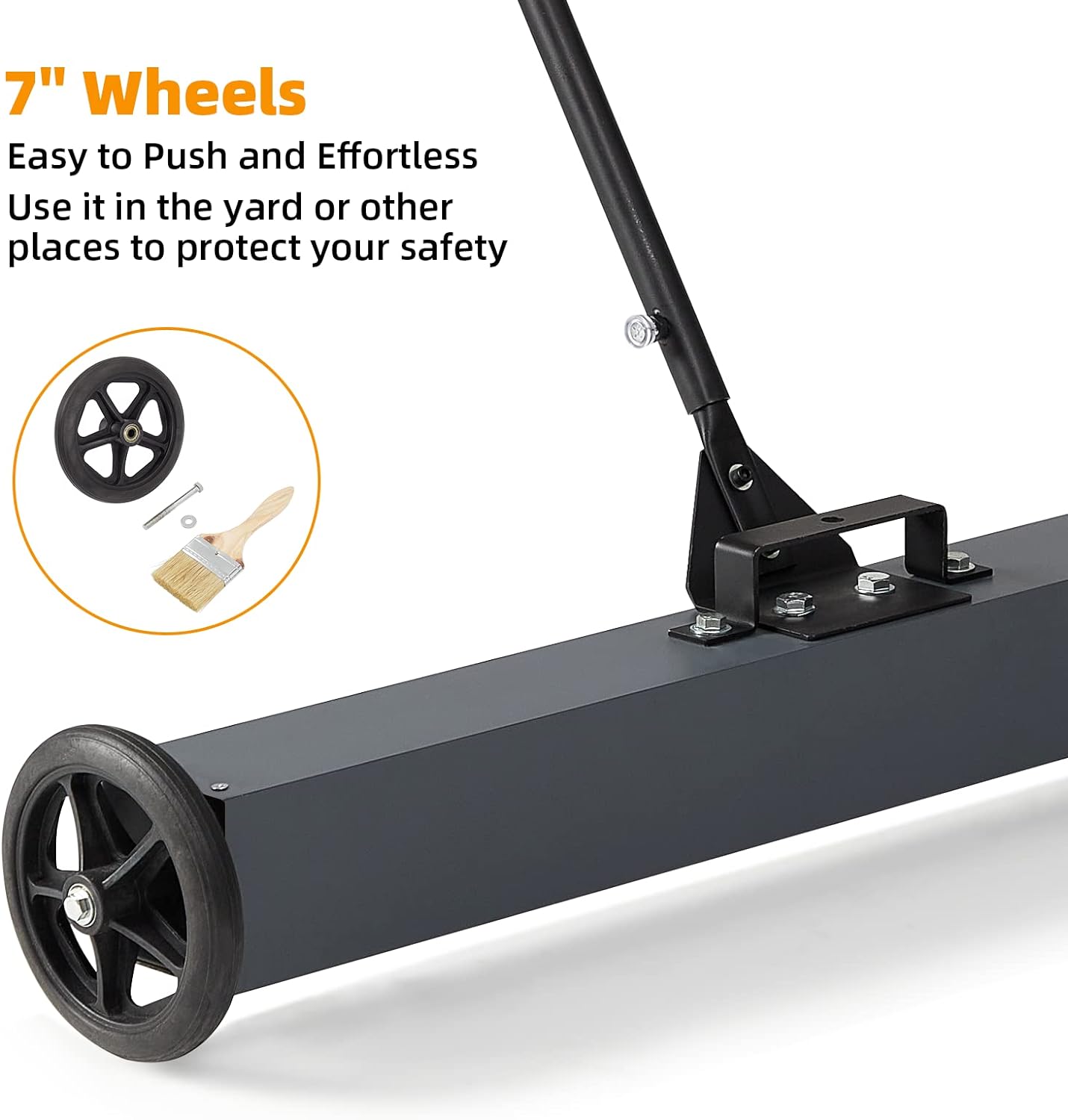 Garvee 36" Heavy Duty Sweeper, 50 Lbs Rolling Magnetic, Floor Use
