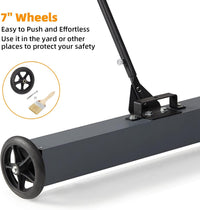 Garvee 36" Heavy Duty Sweeper, 50 Lbs Rolling Magnetic, Floor Use